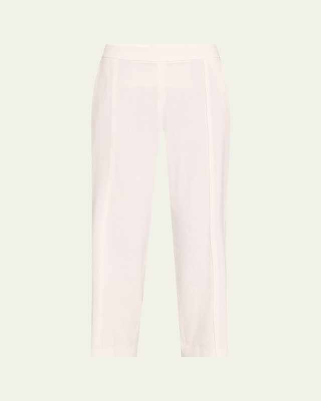Pull-On Mid-Rise Tapered Pants